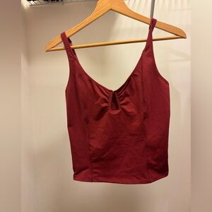 Free People Deep Red Tank Top